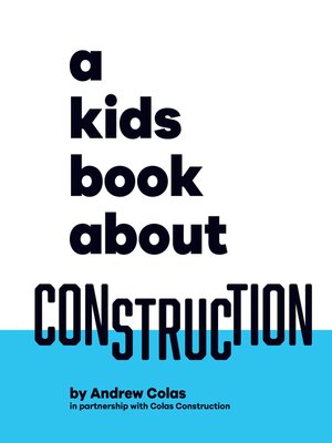 cover image of A Kids Book About Construction